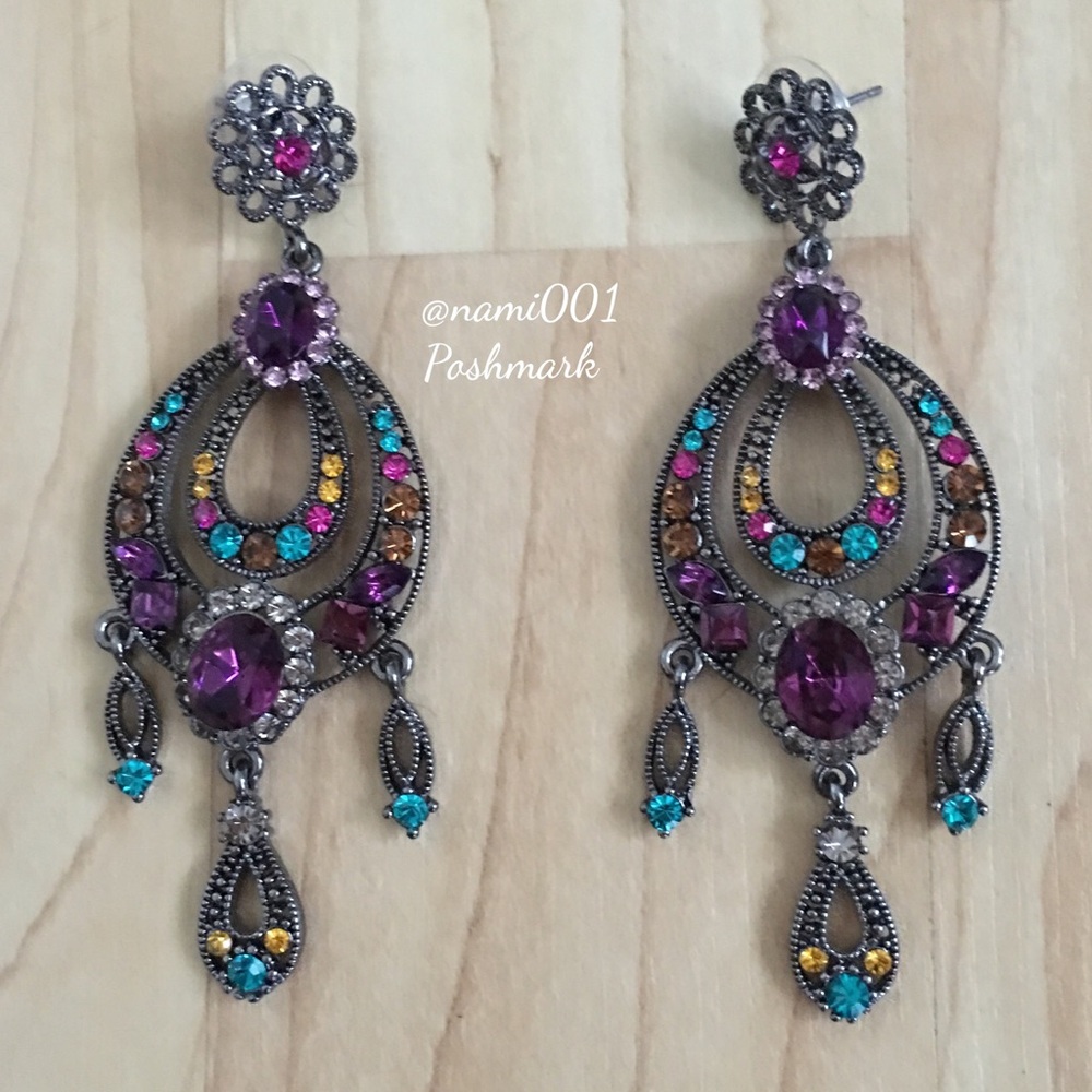 Elegant Bohemian Chandelier Rhinestone  Earrings